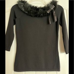 EUC SP Black chic top